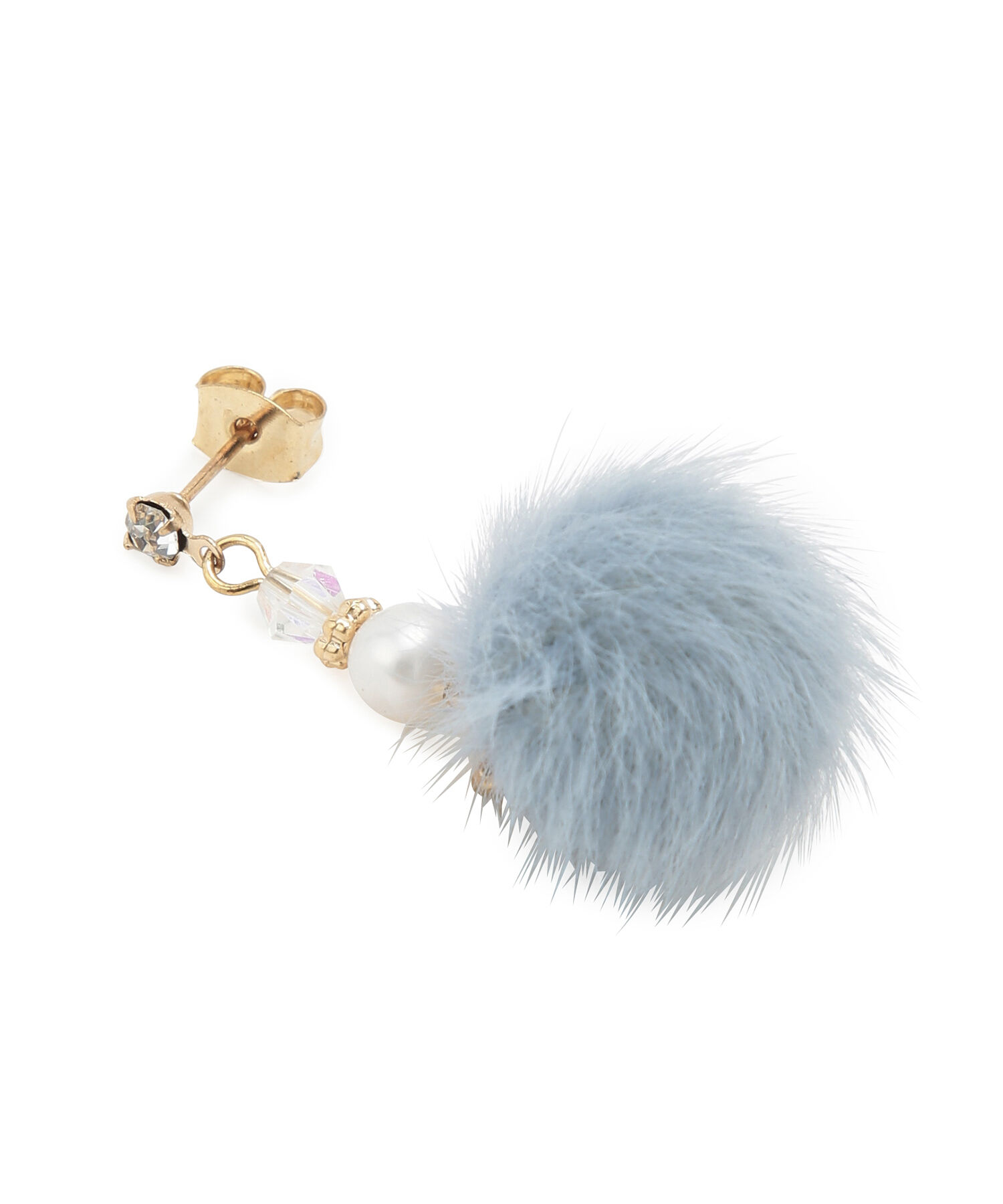 ROPE PICNIC PASSAGE「ファー&times;パールピアス」|ピアス|