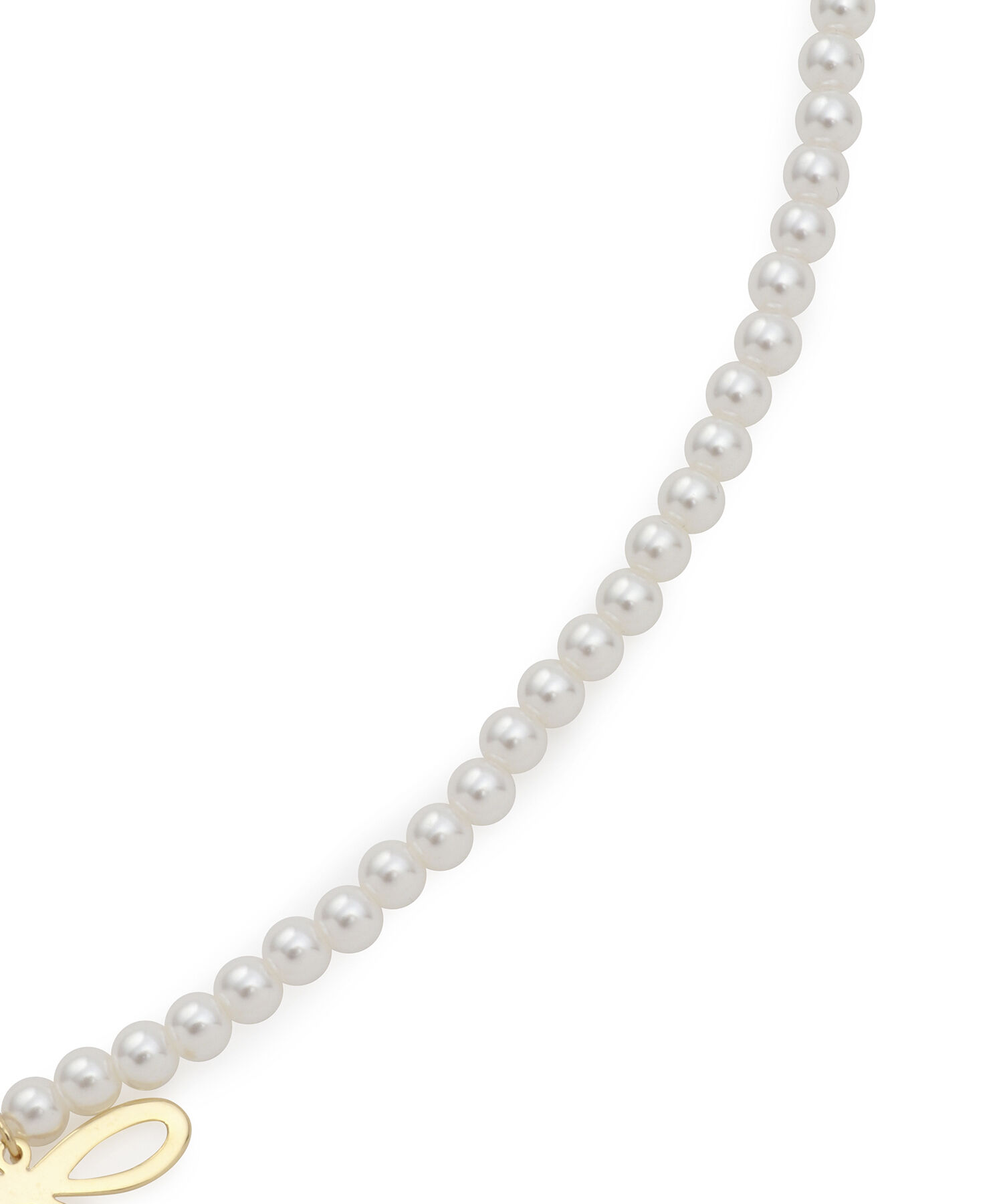 ROPE PICNIC PASSAGE「パール&times;ミニリボンショートネックレス」|ネックレス|