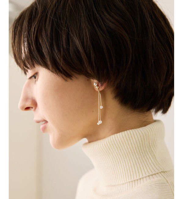 ROPE PICNIC PASSAGE「パールロングピアス」|ピアス|