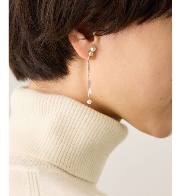 ROPE PICNIC PASSAGE「パールロングピアス」|ピアス|