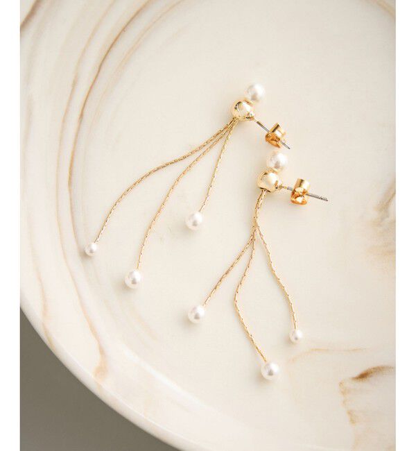 ROPE PICNIC PASSAGE「パールロングピアス」|ピアス|