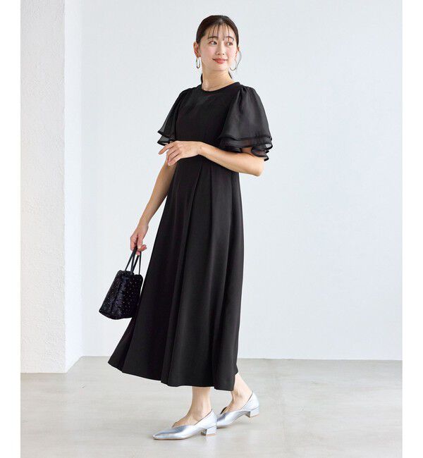 Rope&rsquo;Picnic「【Mon E&rsquo;toile/モンエトワール】フレア袖ビスチェデザインワンピース」|ドレス|