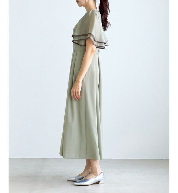 Rope&rsquo;Picnic「【Mon E&rsquo;toile/モンエトワール】フレア袖ビスチェデザインワンピース」|ドレス|