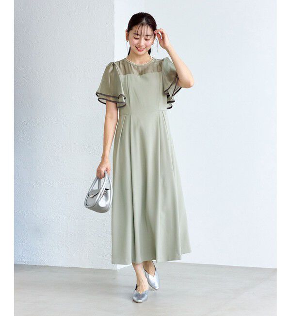 Rope&rsquo;Picnic「【Mon E&rsquo;toile/モンエトワール】フレア袖ビスチェデザインワンピース」|ドレス|