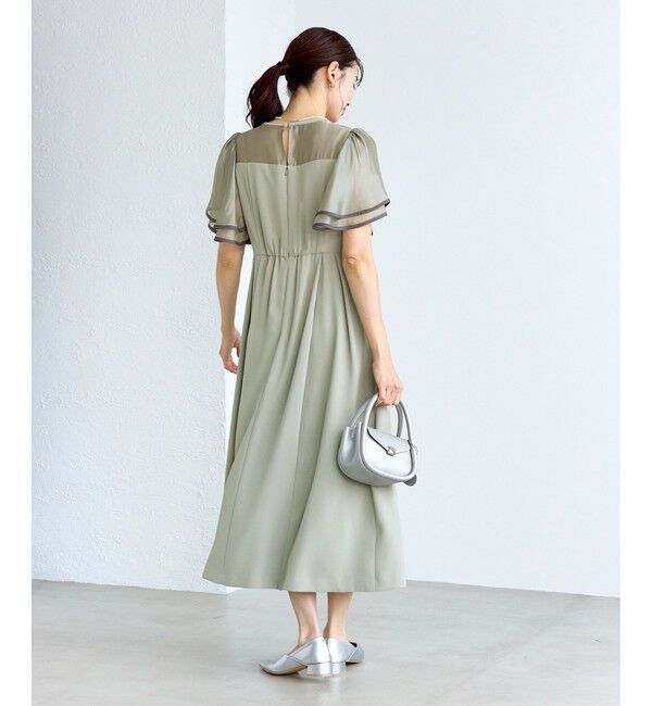 Rope&rsquo;Picnic「【Mon E&rsquo;toile/モンエトワール】フレア袖ビスチェデザインワンピース」|ドレス|