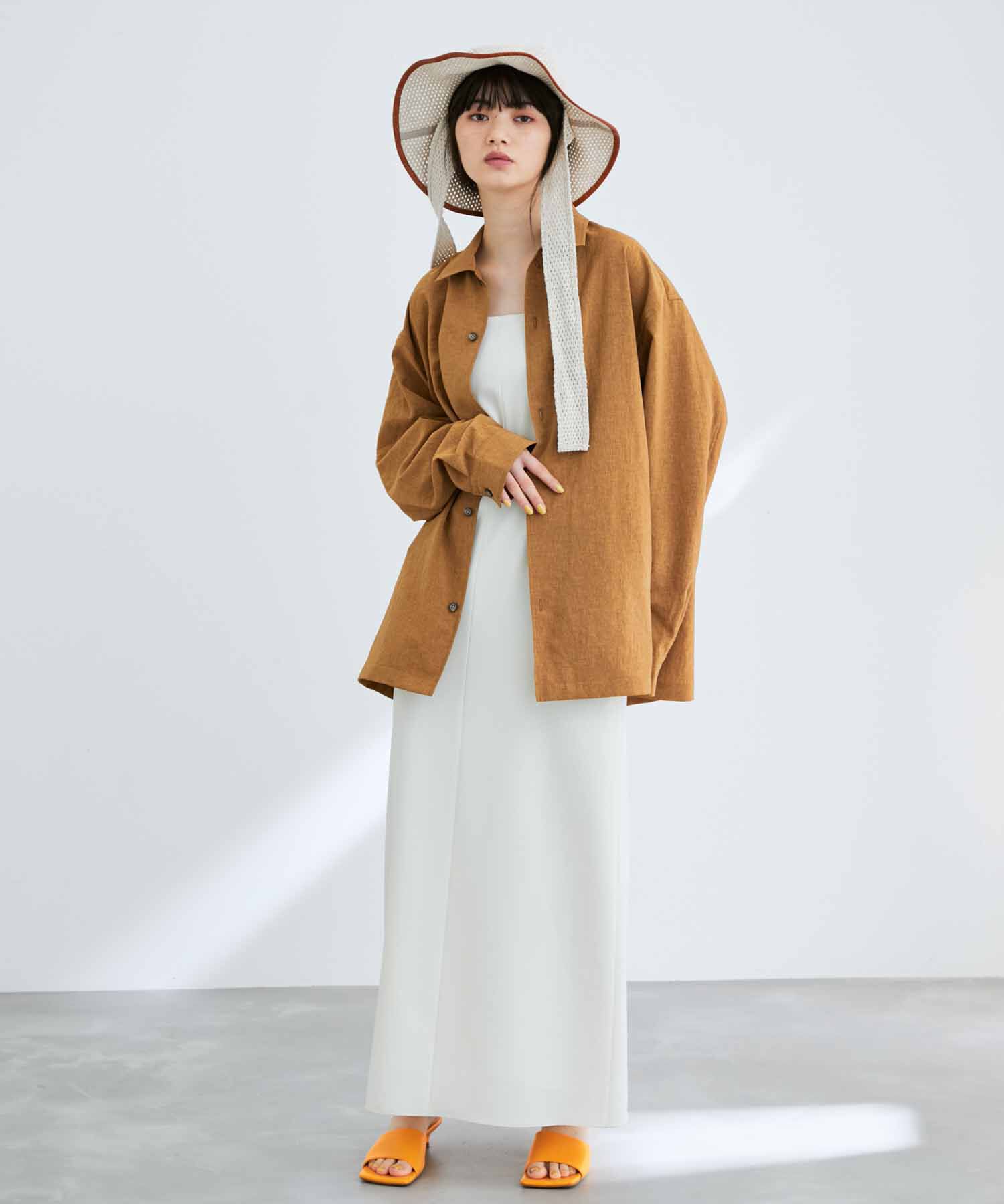 ADAM ET ROPE'「【RIRANCHA/リランチェ】ワイドシルエット シャツジャケット / 速乾 / 冷感 / イージーケア / ユニセックス」|ブルゾン・スタジャン|