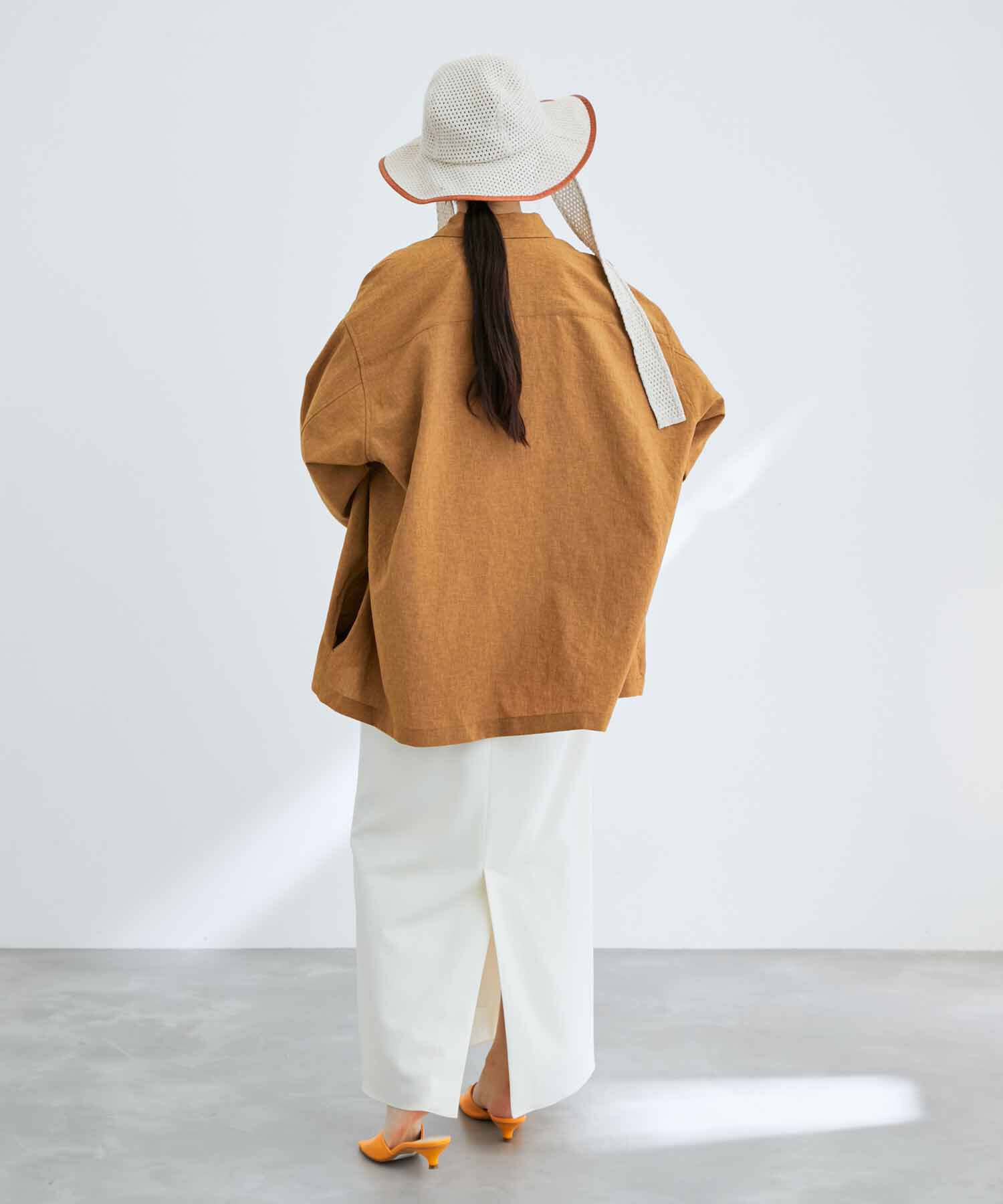 ADAM ET ROPE'「【RIRANCHA/リランチェ】ワイドシルエット シャツジャケット / 速乾 / 冷感 / イージーケア / ユニセックス」|ブルゾン・スタジャン|