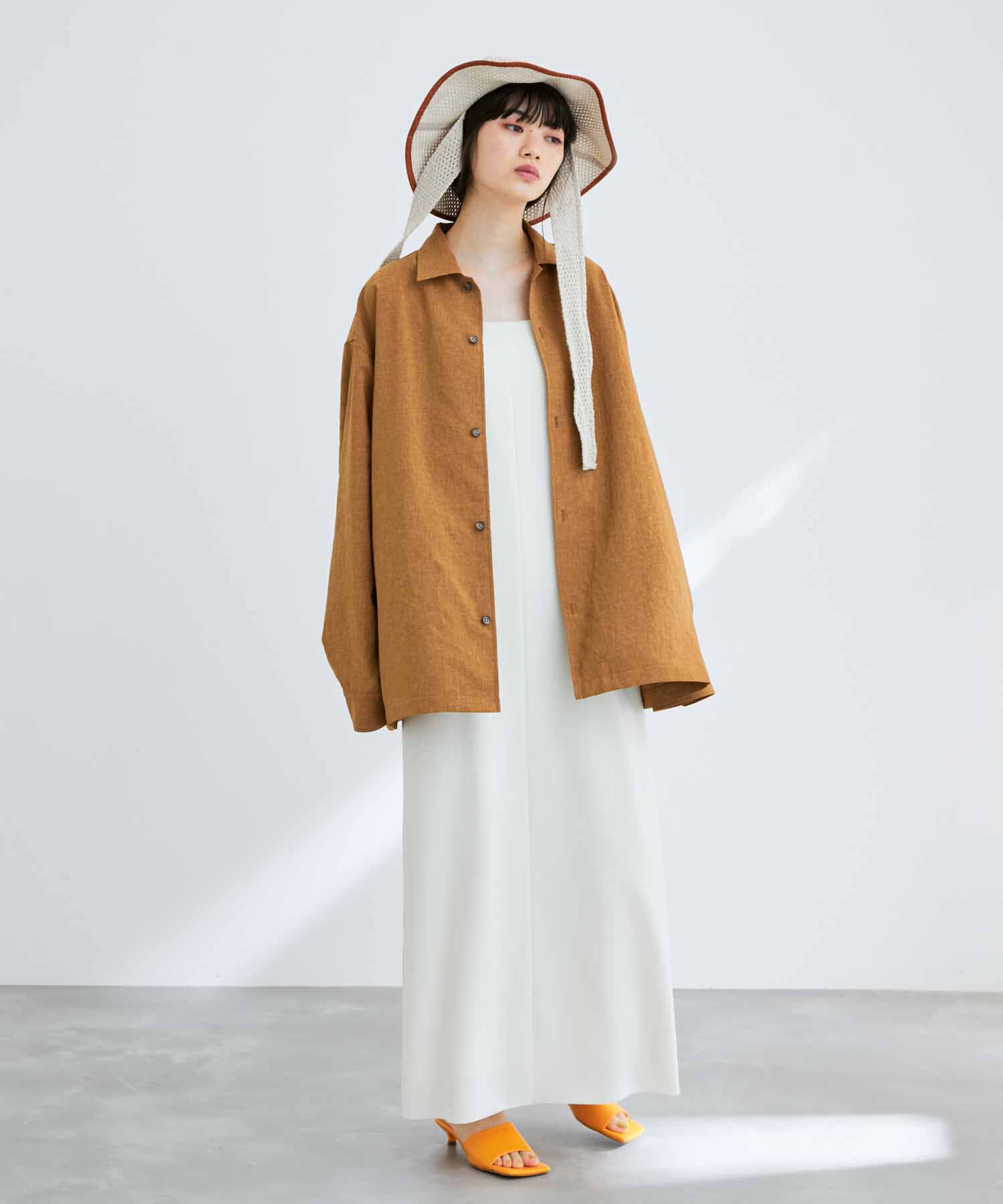 ADAM ET ROPE'「【RIRANCHA/リランチェ】ワイドシルエット シャツジャケット / 速乾 / 冷感 / イージーケア / ユニセックス」|ブルゾン・スタジャン|