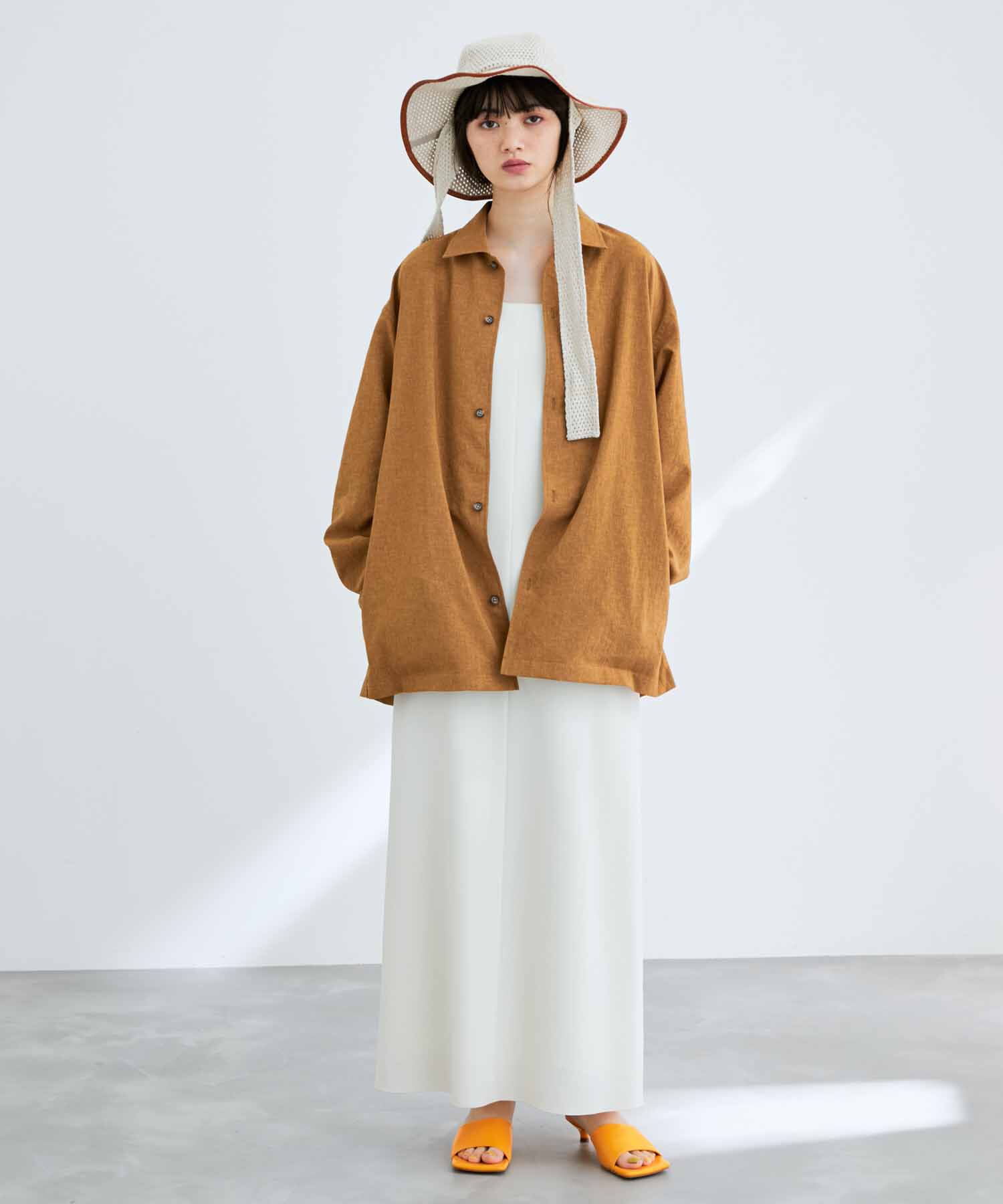 ADAM ET ROPE'「【RIRANCHA/リランチェ】ワイドシルエット シャツジャケット / 速乾 / 冷感 / イージーケア / ユニセックス」|ブルゾン・スタジャン|