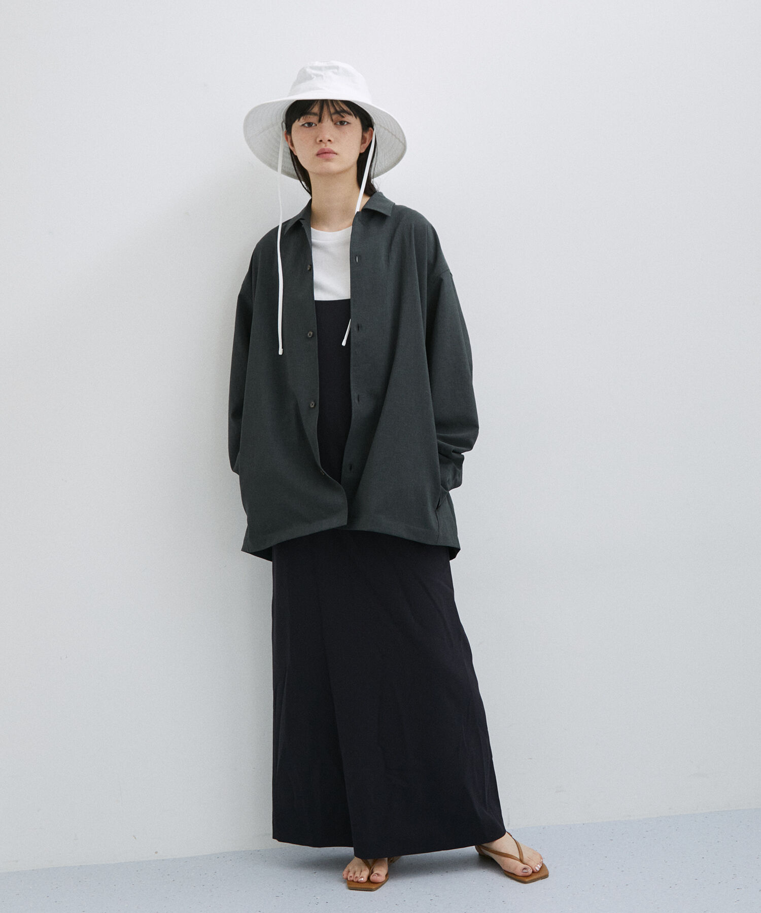 ADAM ET ROPE'「【RIRANCHA/リランチェ】ワイドシルエット シャツジャケット / 速乾 / 冷感 / イージーケア / ユニセックス」|ブルゾン・スタジャン|