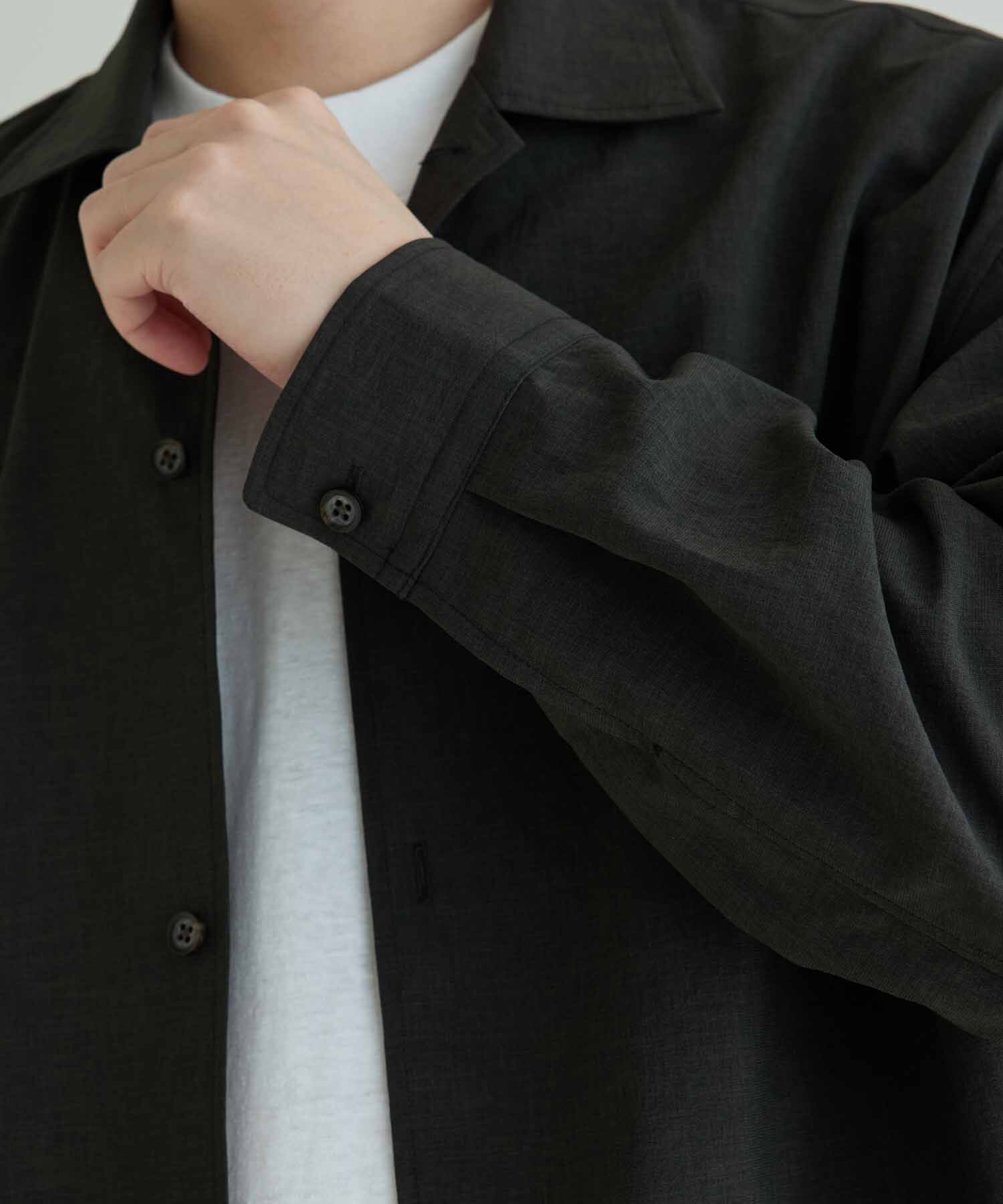 ADAM ET ROPE'「【RIRANCHA/リランチェ】ワイドシルエット シャツジャケット / 速乾 / 冷感 / イージーケア / ユニセックス」|ブルゾン・スタジャン|