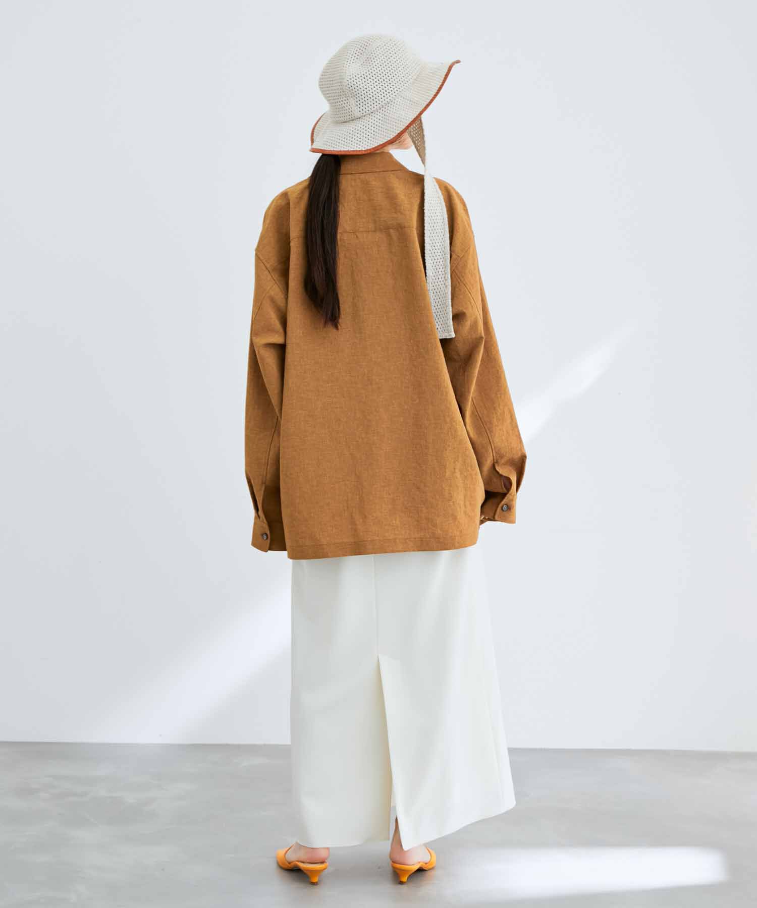 ADAM ET ROPE'「【RIRANCHA/リランチェ】ワイドシルエット シャツジャケット / 速乾 / 冷感 / イージーケア / ユニセックス」|ブルゾン・スタジャン|