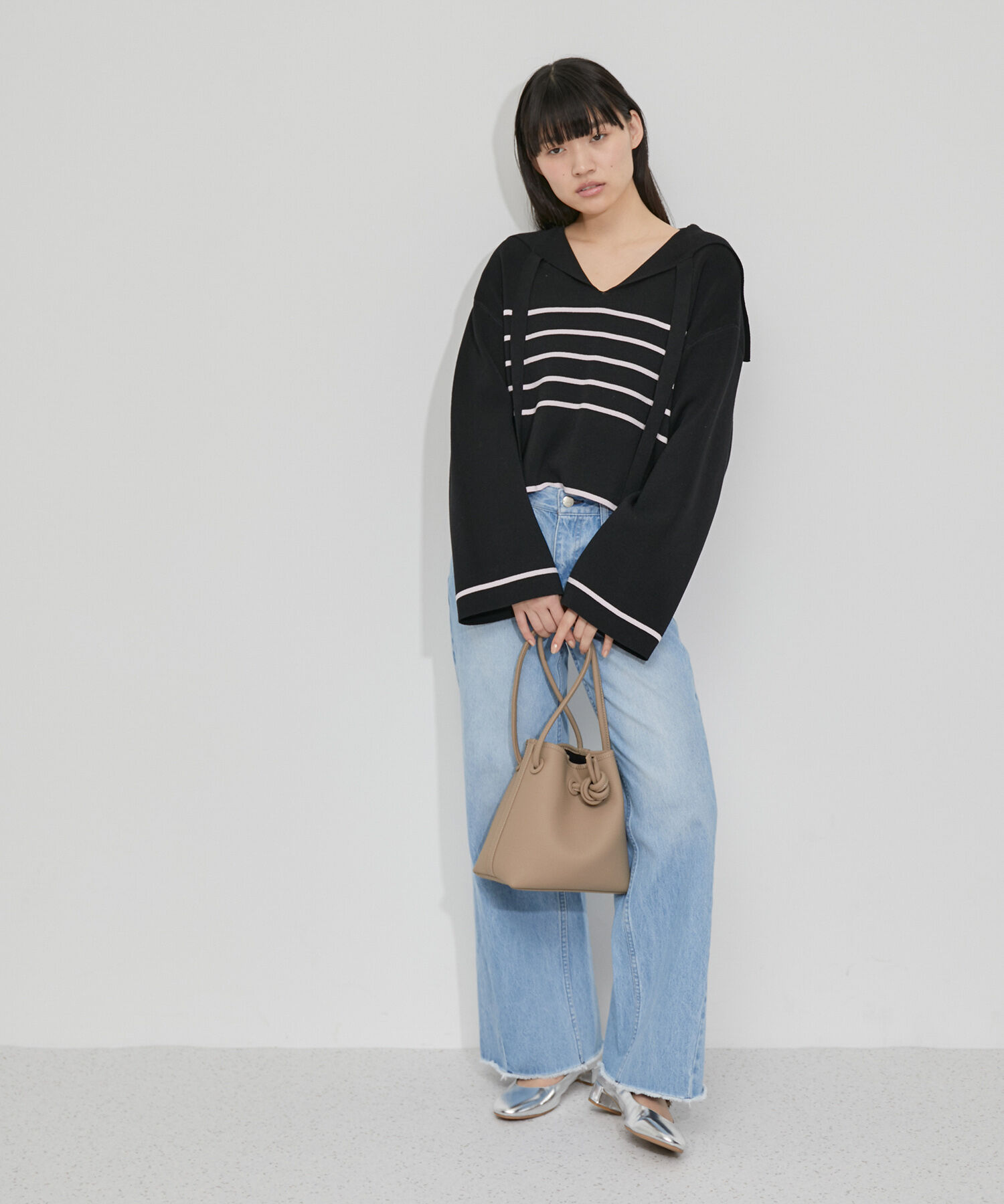 ADAM ET ROPE'「ミラノリブニットプルオーバー」|ニット・セーター|