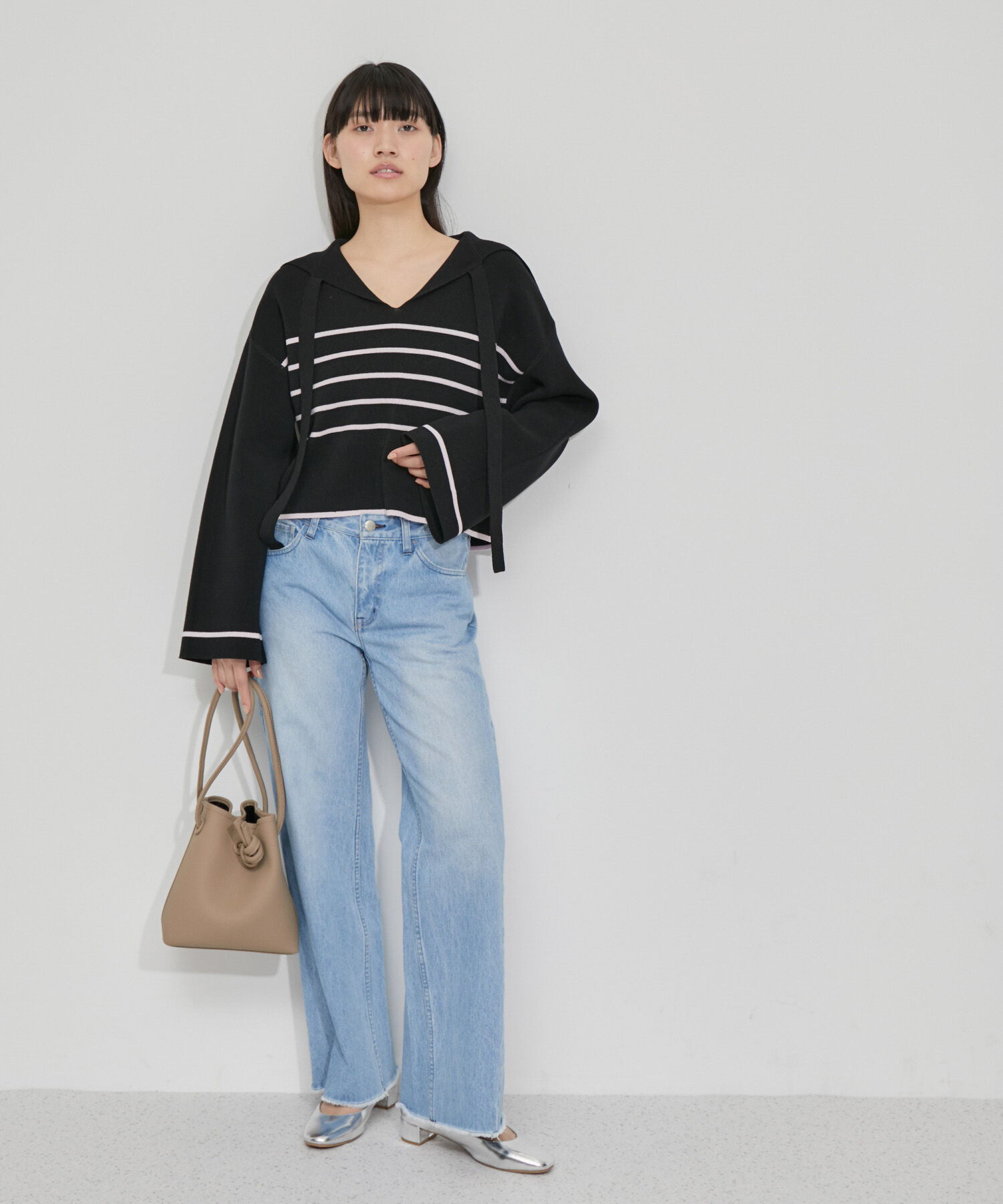 ADAM ET ROPE'「ミラノリブニットプルオーバー」|ニット・セーター|