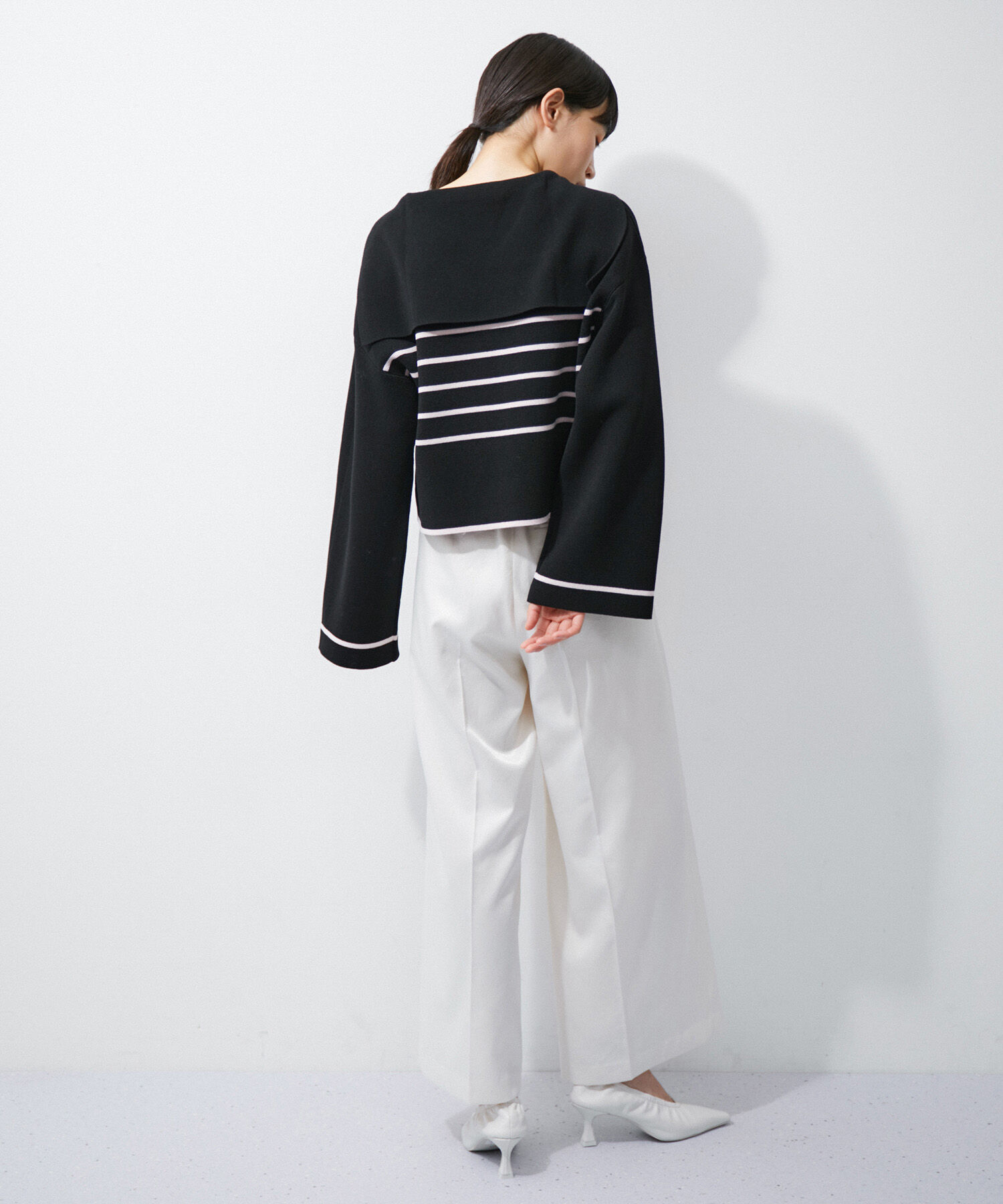 ADAM ET ROPE'「ミラノリブニットプルオーバー」|ニット・セーター|