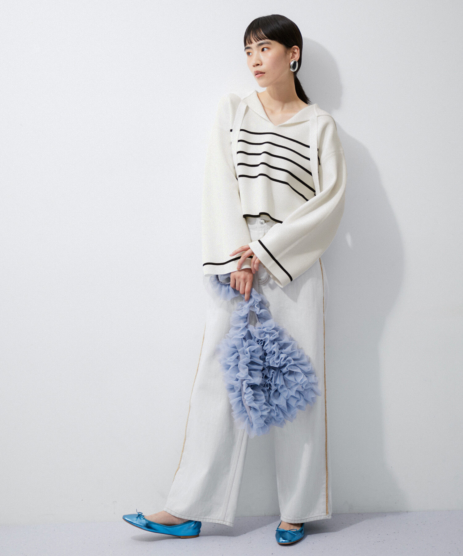 ADAM ET ROPE'「ミラノリブニットプルオーバー」|ニット・セーター|