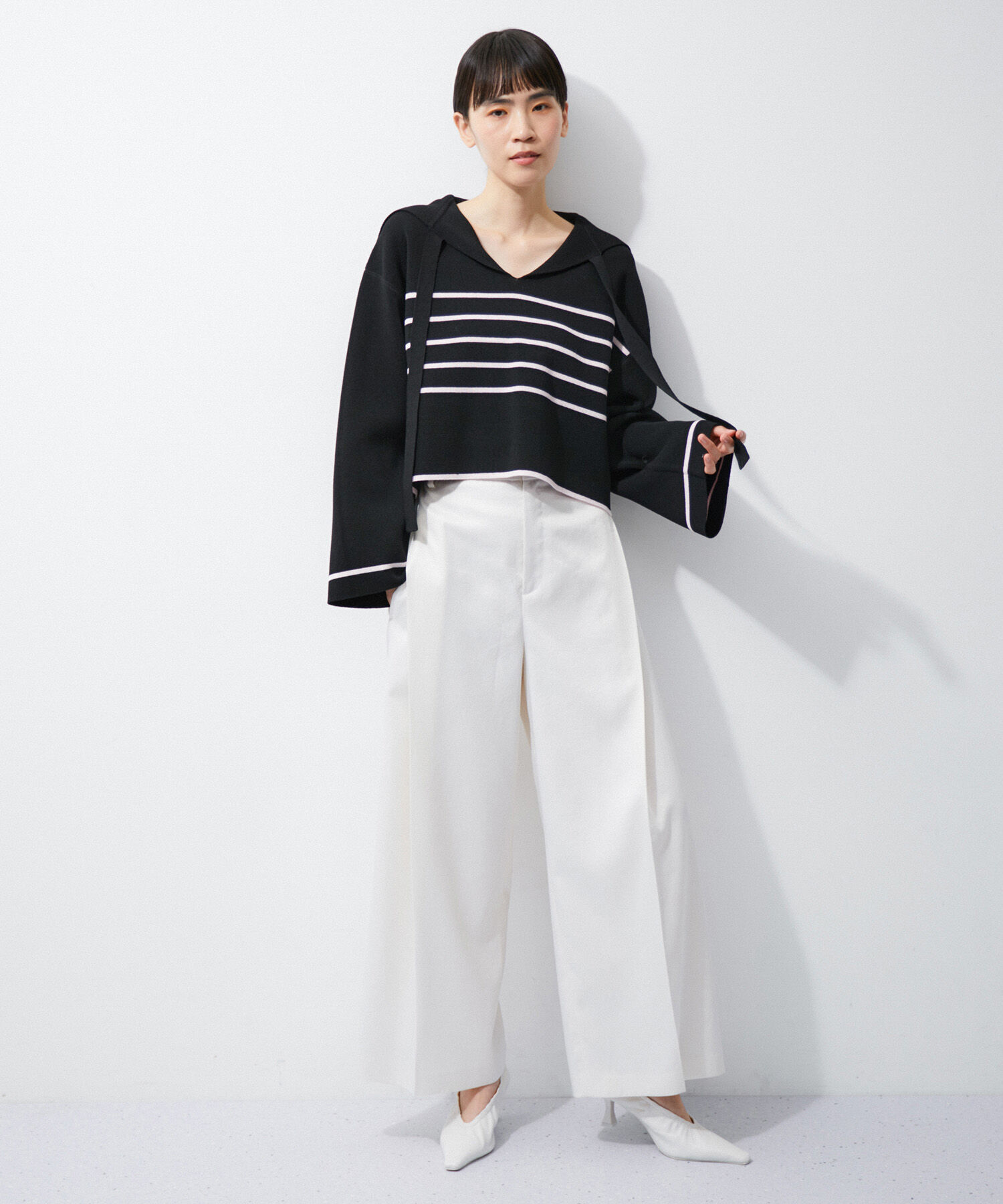 ADAM ET ROPE'「ミラノリブニットプルオーバー」|ニット・セーター|