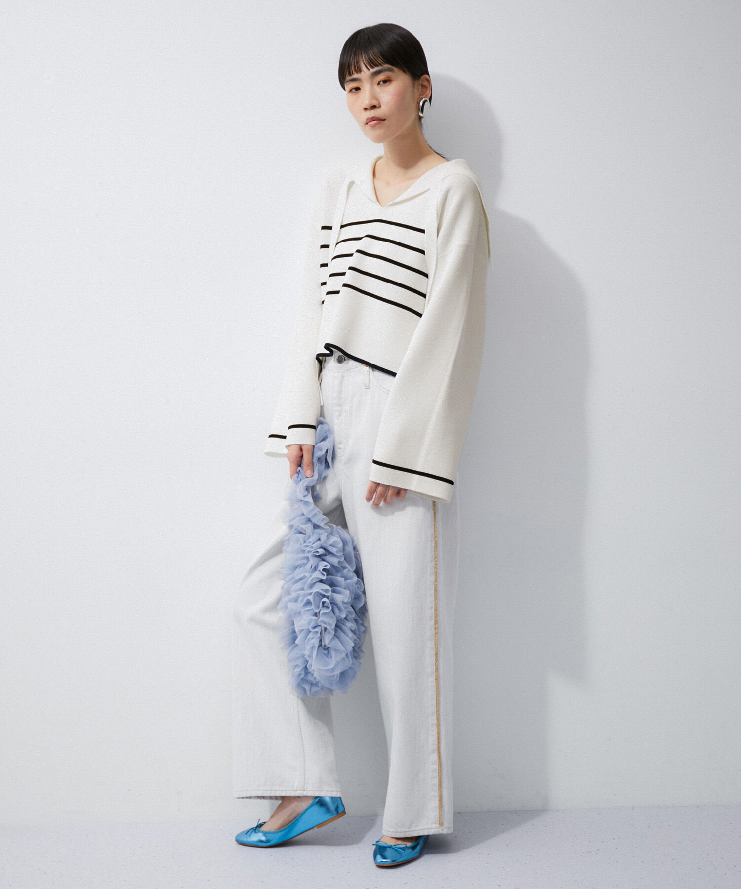 ADAM ET ROPE'「ミラノリブニットプルオーバー」|ニット・セーター|