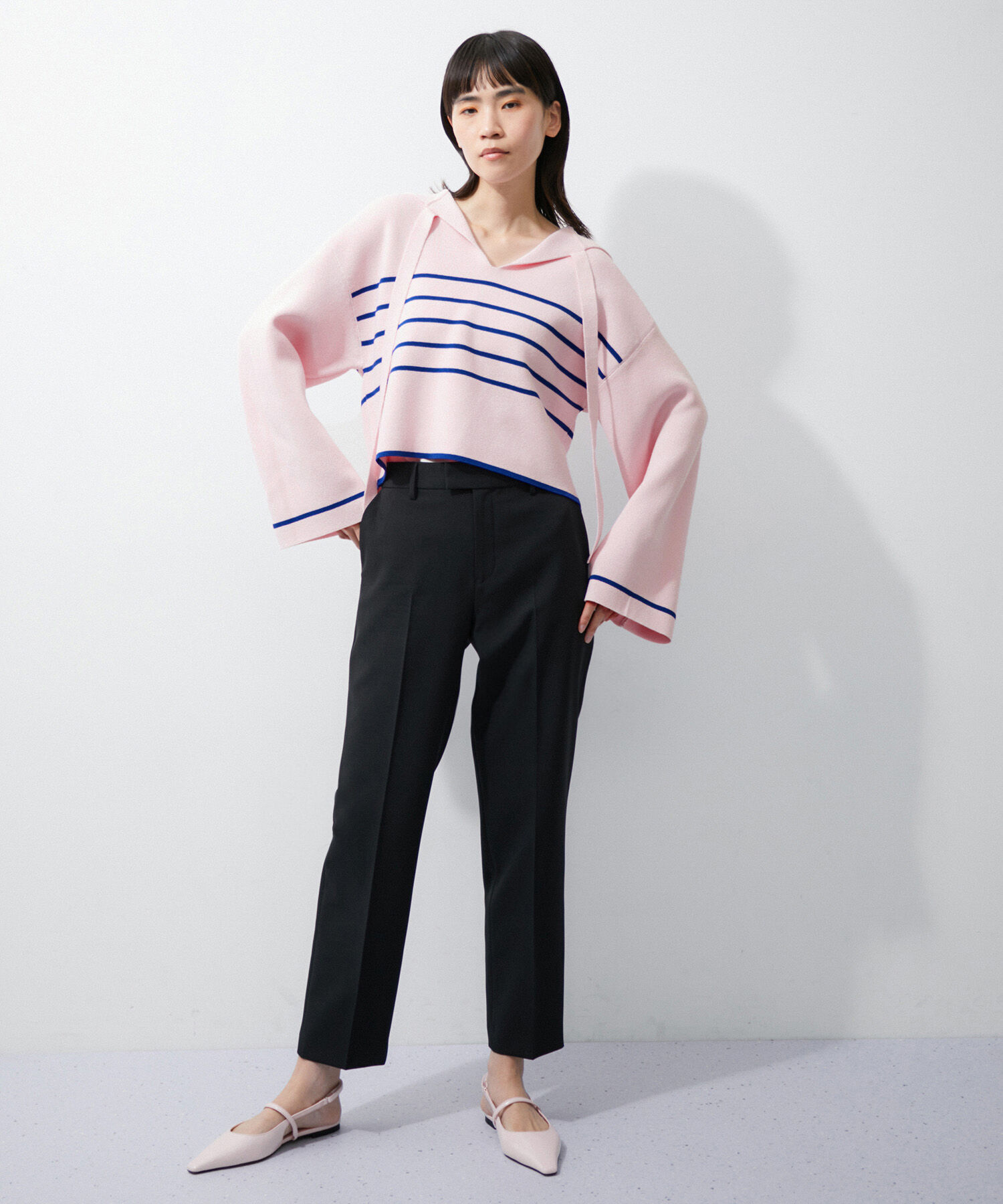 ADAM ET ROPE'「ミラノリブニットプルオーバー」|ニット・セーター|