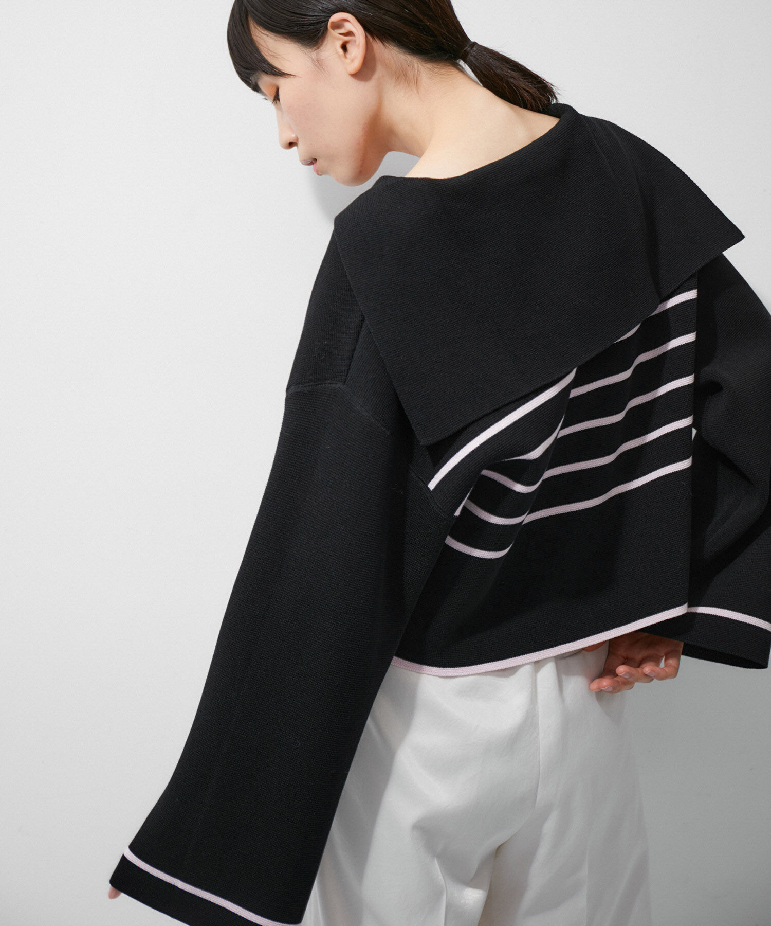 ADAM ET ROPE'「ミラノリブニットプルオーバー」|ニット・セーター|