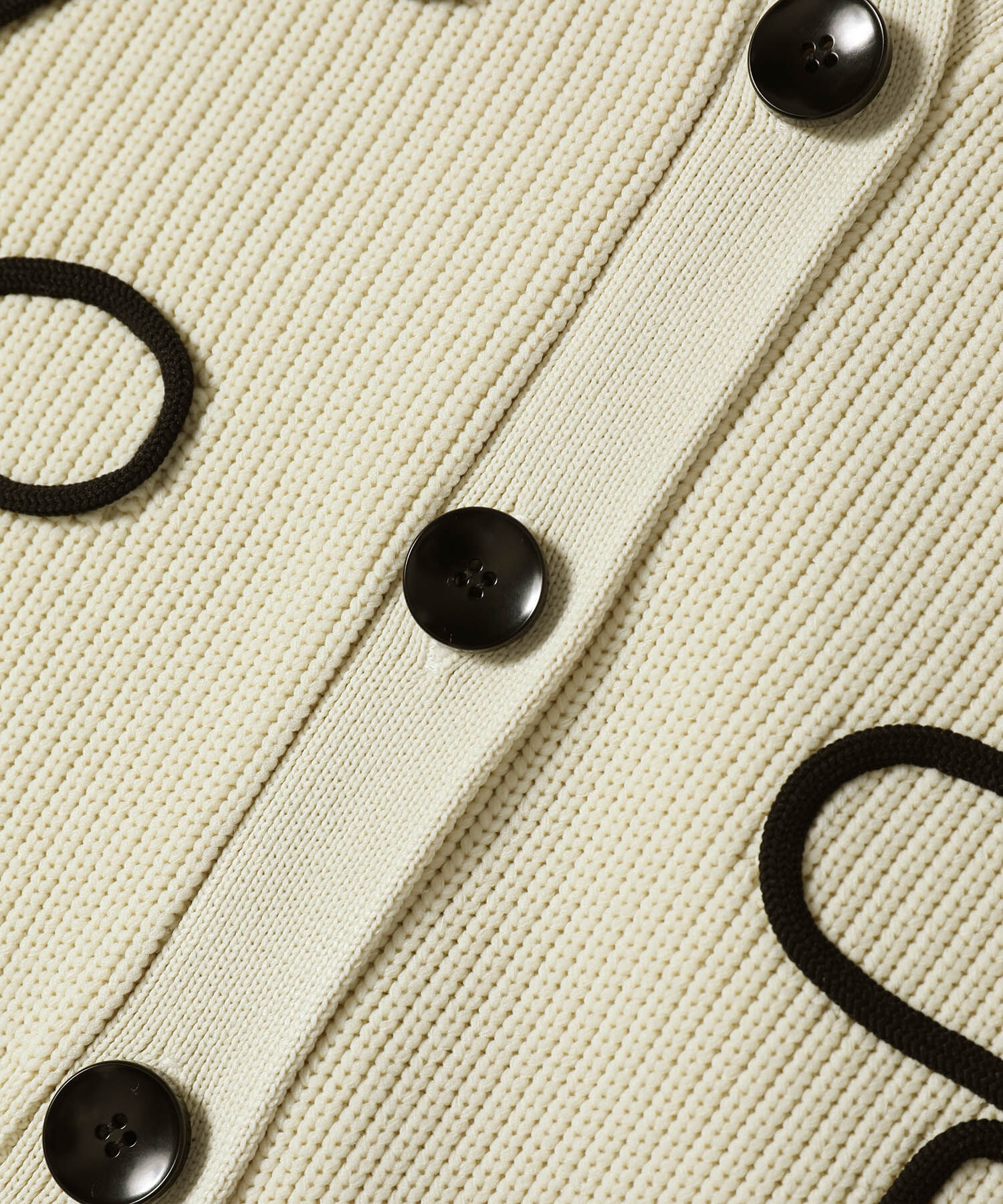 ADAM ET ROPE'「【サステナブル・洗える】ラインニットカーディガン」|カーディガン|