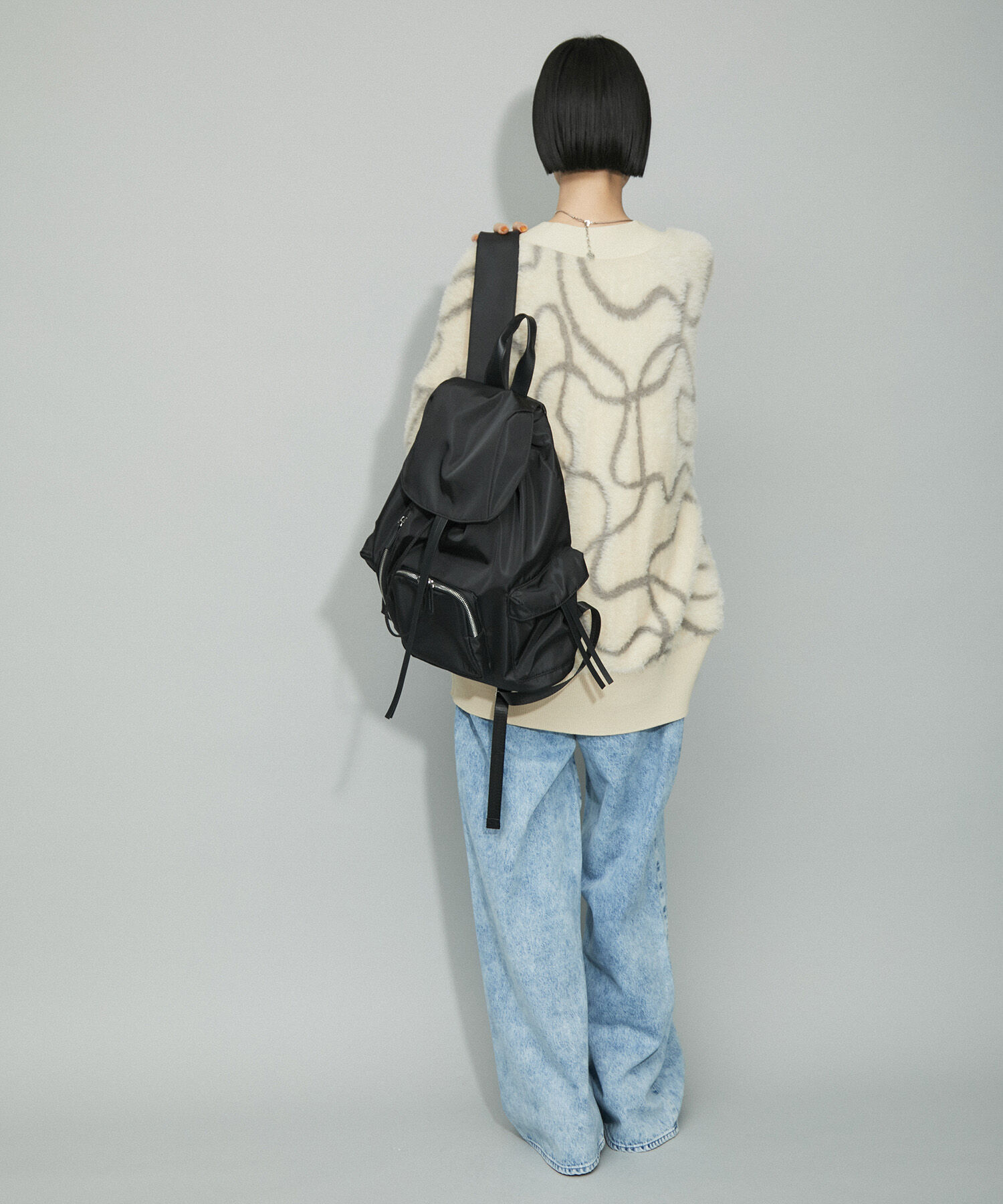 ADAM ET ROPE'「【WEB限定・サステナブル】フラップポケットリュックサック」|リュック|