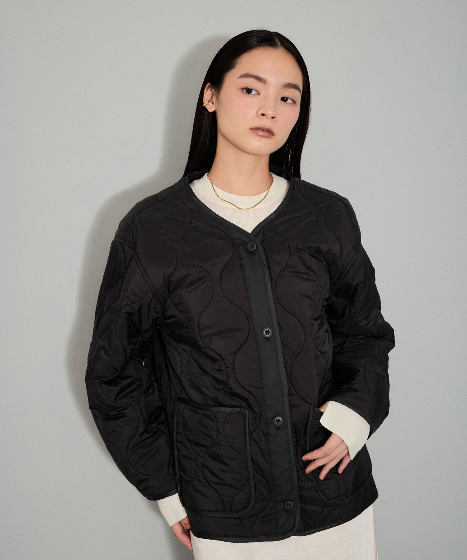 ADAM ET ROPE'「【WEB限定】キルティングライナー付き3WAYブルゾン」|ブルゾン・スタジャン|