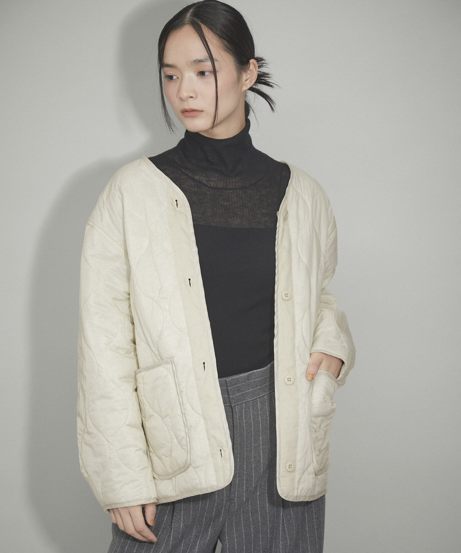 ADAM ET ROPE'「【WEB限定】キルティングライナー付き3WAYブルゾン」|ブルゾン・スタジャン|