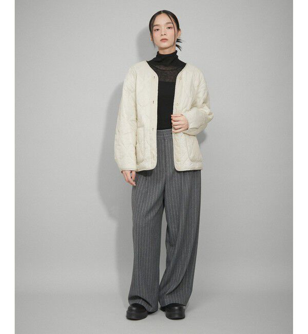 ADAM ET ROPE'「【WEB限定】キルティングライナー付き3WAYブルゾン」|ブルゾン・スタジャン|