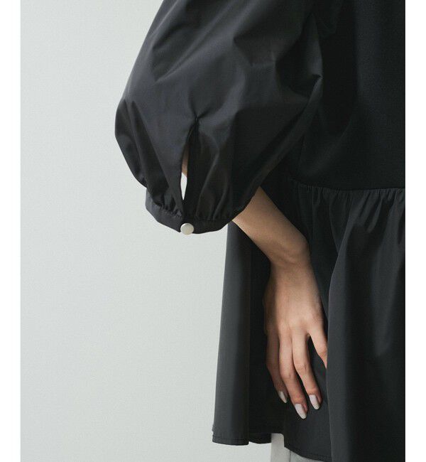 ADAM ET ROPE'「【WEB限定】・【オケージョン】ハートネックパフスリーブオケージョンブラウス」|シャツ・ブラウス|