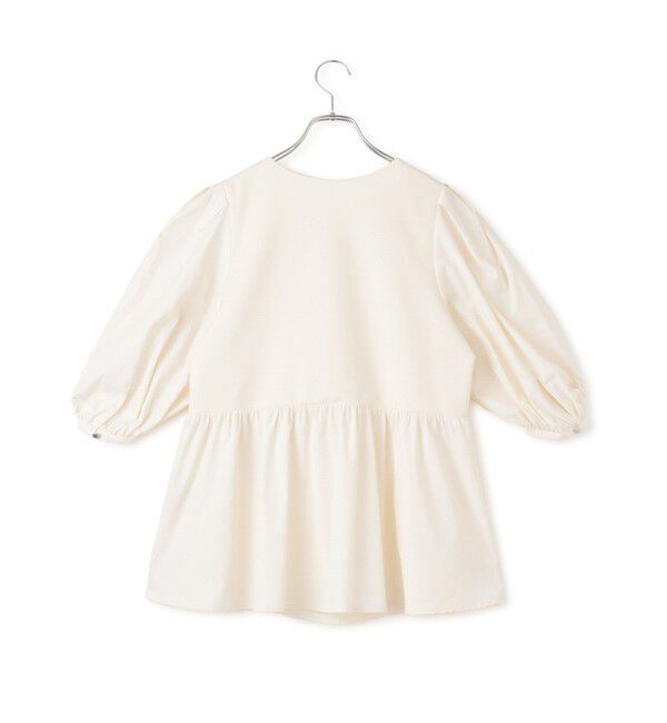 ADAM ET ROPE'「【WEB限定】・【オケージョン】ハートネックパフスリーブオケージョンブラウス」|シャツ・ブラウス|