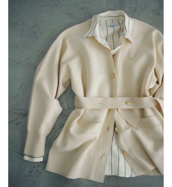 サステナブル】マルチWAYベルテッドミドルカーディガン（ADAM ET ROPE