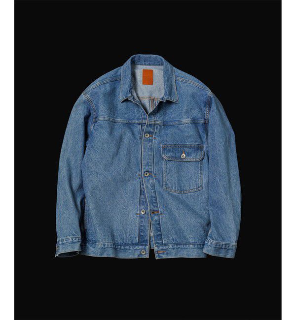 ADAM ET ROPE'「ブリーチ デニムジャケット / ADAM ET ROPE' JEANS -PERS-」|デニムジャケット|ブルー系(45)