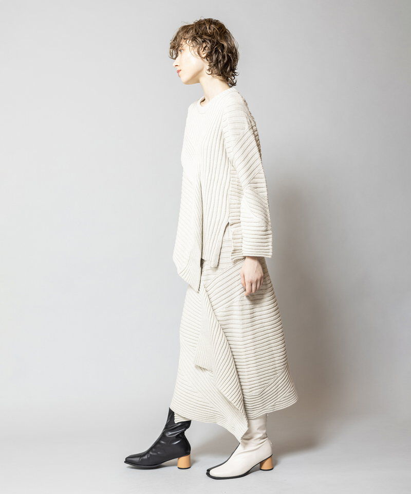  「切替リブニットプルオーバー」|ニット・セーター|