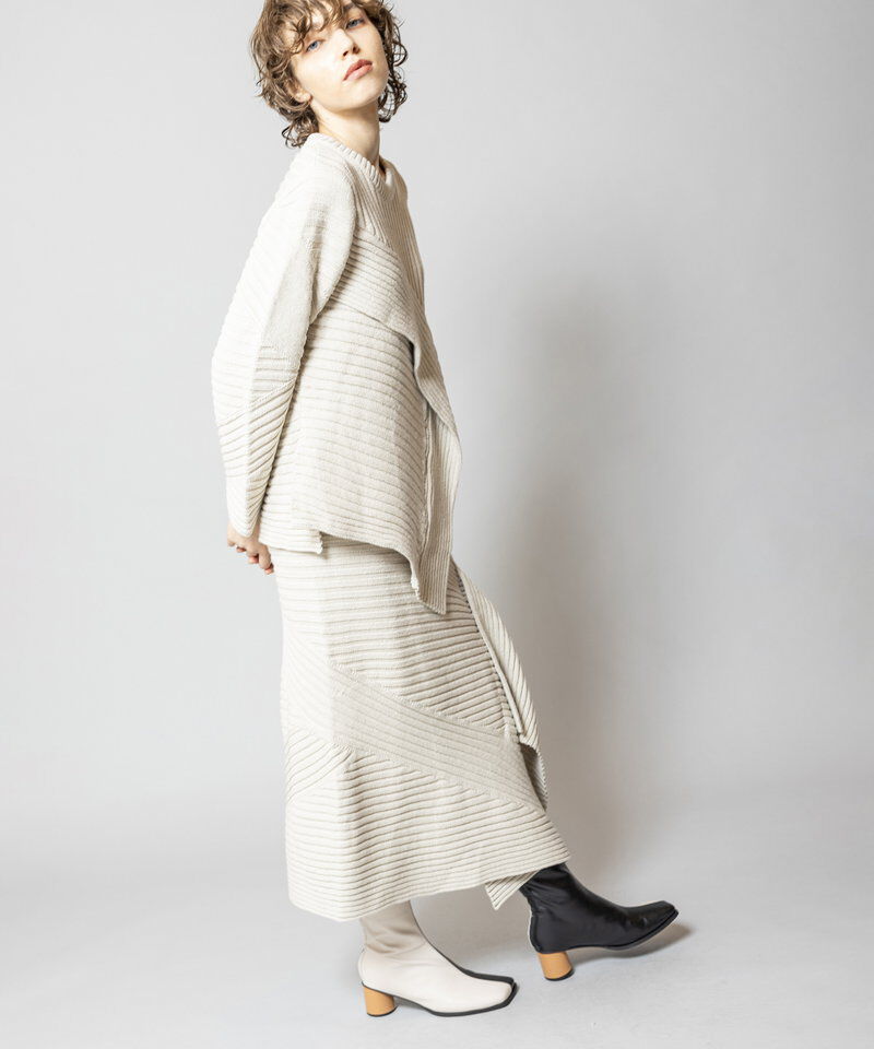  「切替リブニットプルオーバー」|ニット・セーター|