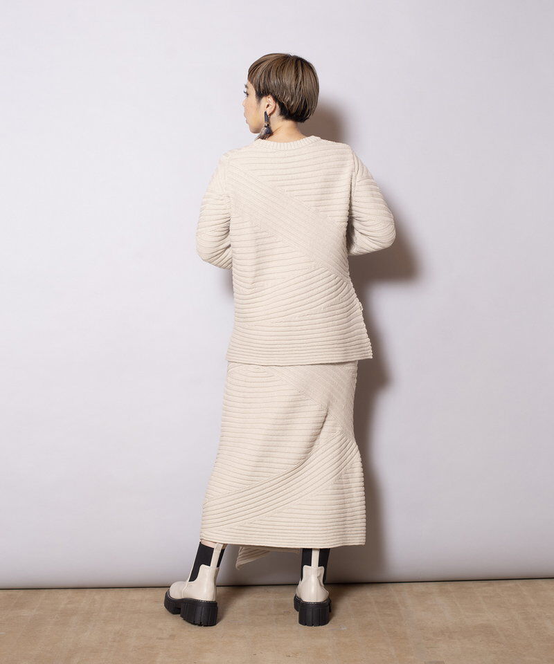 「切替リブニットプルオーバー」|ニット・セーター|