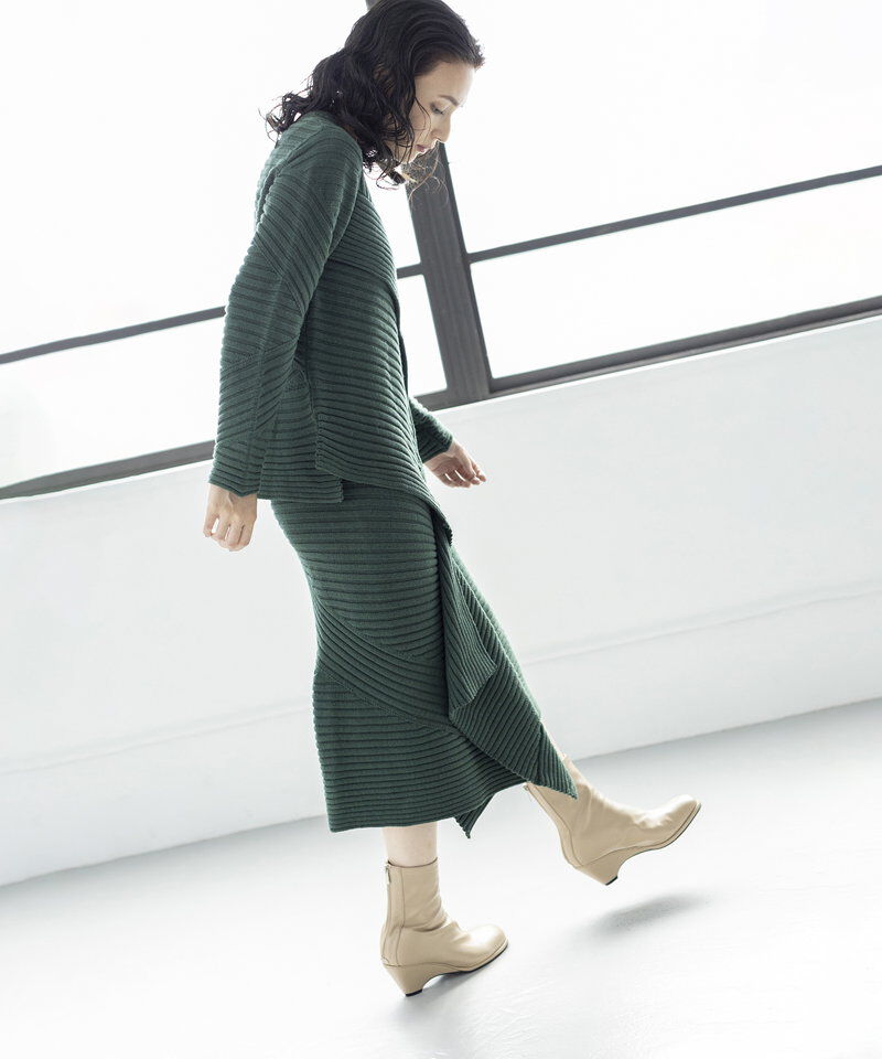  「切替リブニットプルオーバー」|ニット・セーター|