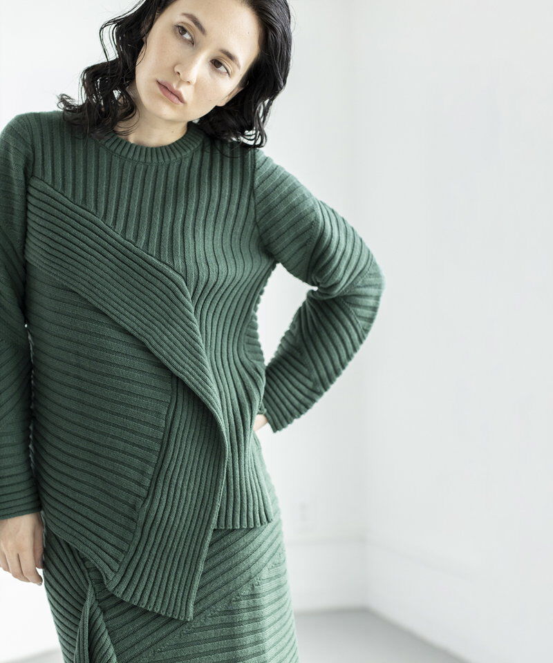  「切替リブニットプルオーバー」|ニット・セーター|