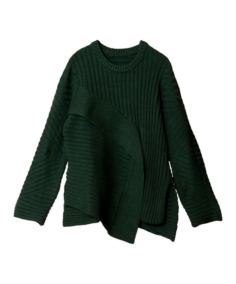  「切替リブニットプルオーバー」|ニット・セーター|