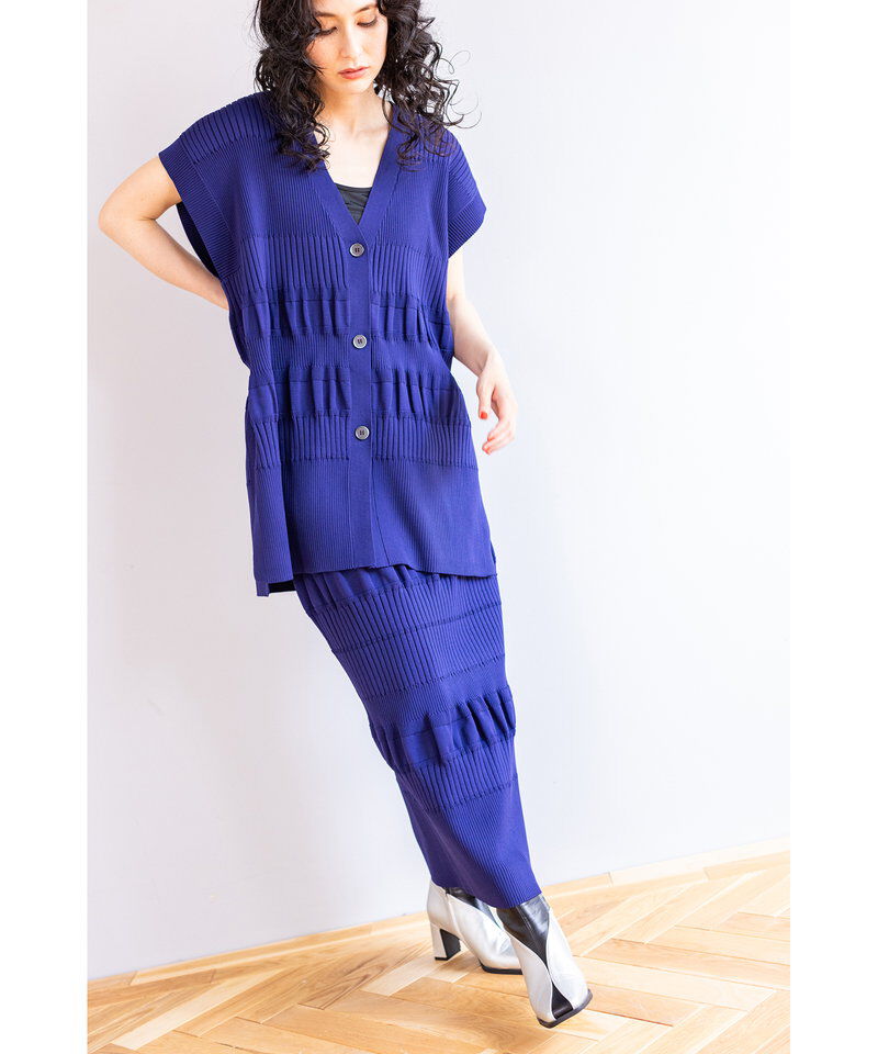  「リブニットベスト」|ニット・セーター|