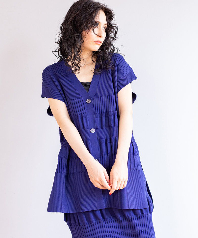  「リブニットベスト」|ニット・セーター|