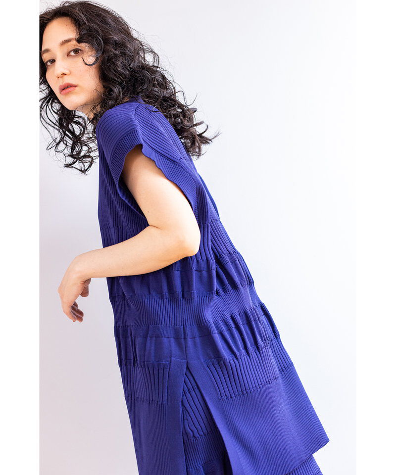  「リブニットベスト」|ニット・セーター|