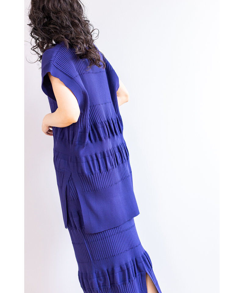  「リブニットベスト」|ニット・セーター|