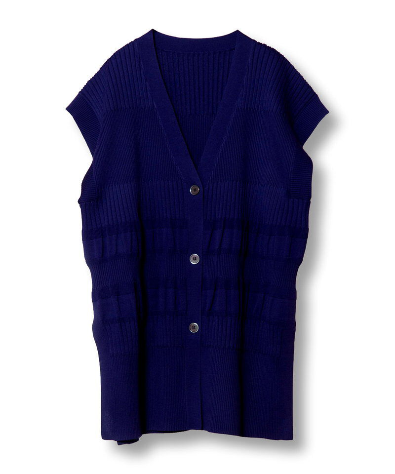  「リブニットベスト」|ニット・セーター|