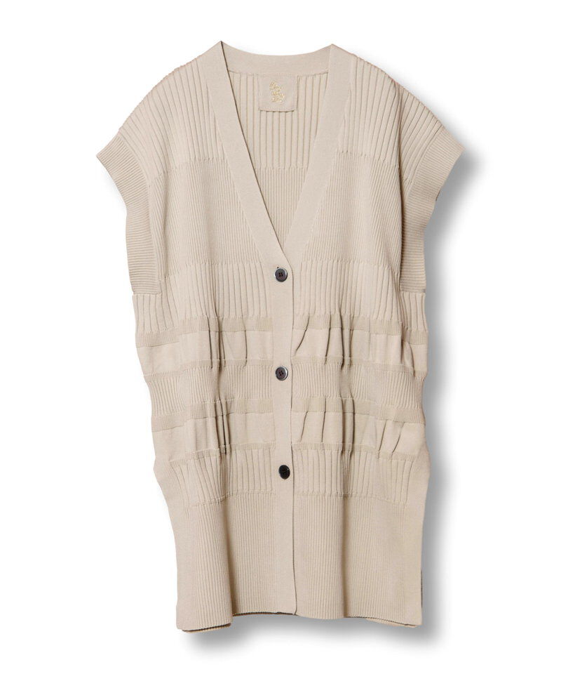  「リブニットベスト」|ニット・セーター|