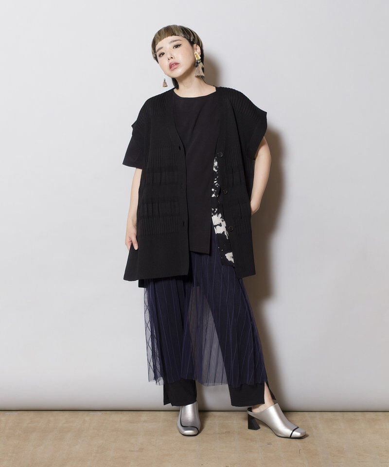  「リブニットベスト」|ニット・セーター|