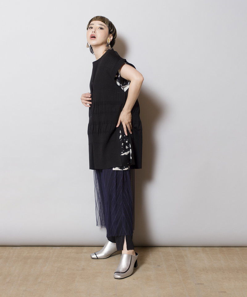  「リブニットベスト」|ニット・セーター|