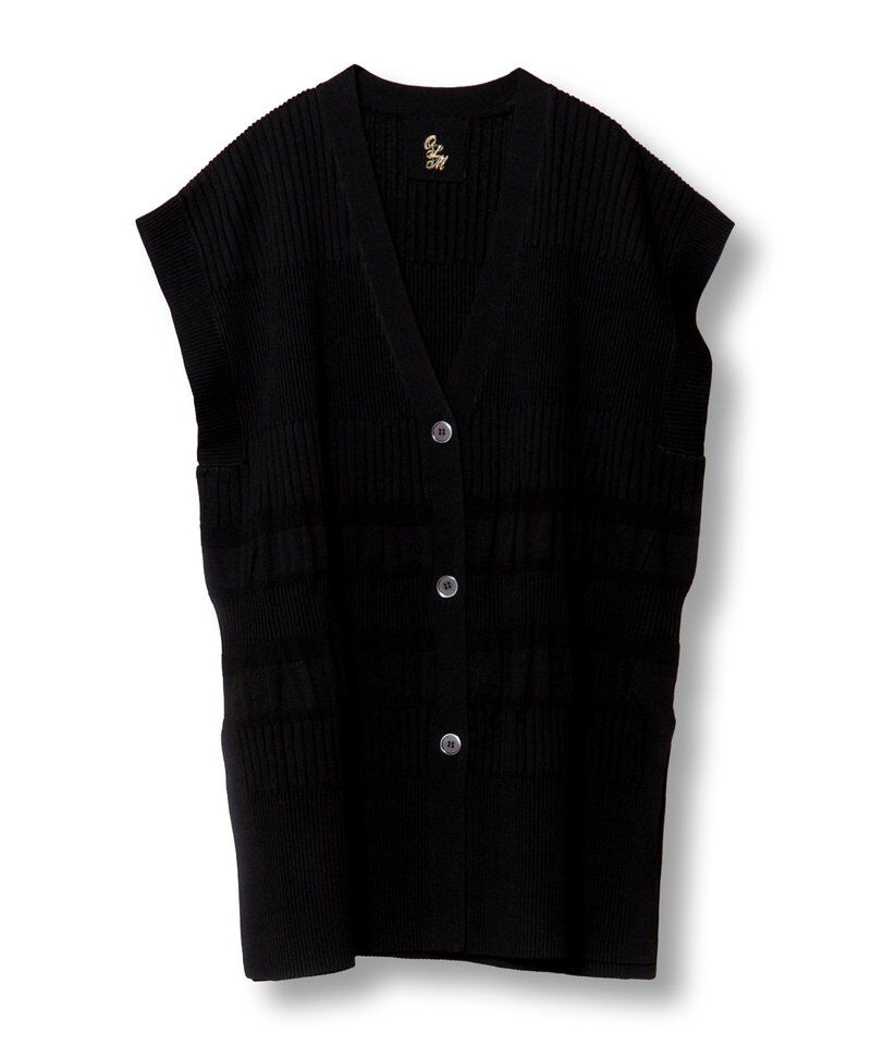  「リブニットベスト」|ニット・セーター|