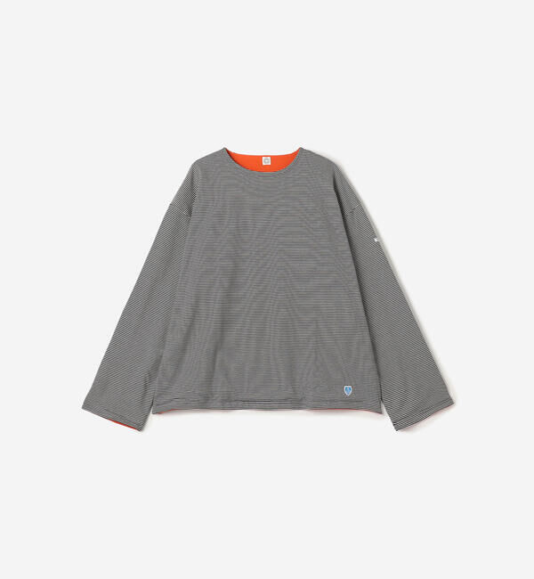 ORCIVAL「ORCIVAL | コットン天竺 ボーダーボートネックプルオーバー MEN」|Tシャツ・カットソー|