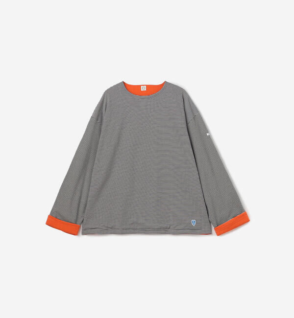 ORCIVAL「ORCIVAL | コットン天竺 ボーダーボートネックプルオーバー MEN」|Tシャツ・カットソー|